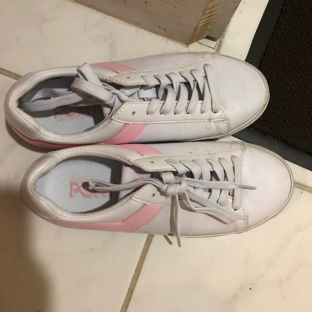 size 7 pony Top Star Lo Core Casual Shoes White Tennis Sneakers Lace Up